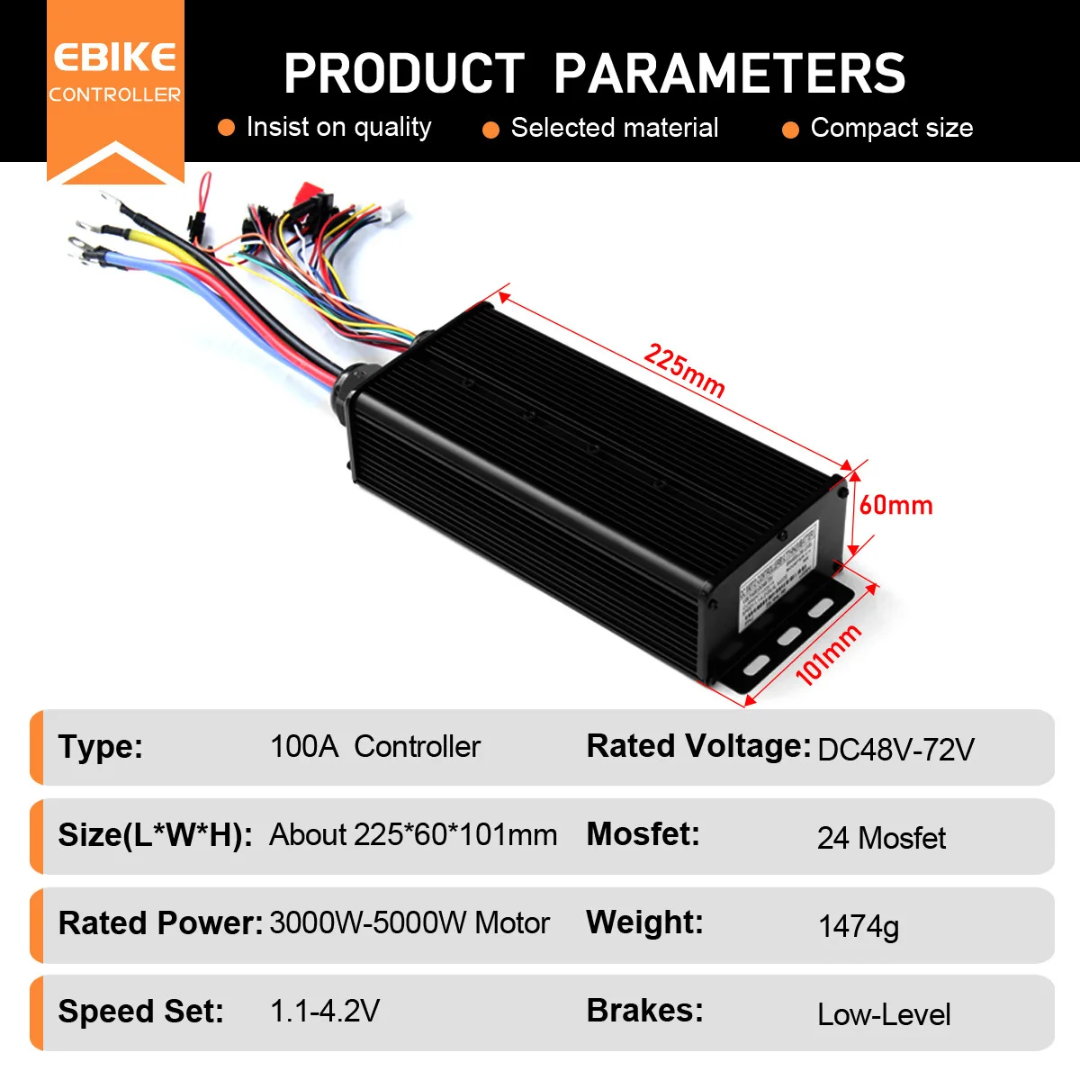 100A Valdiklis 48-72V