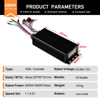 100A Valdiklis 48-72V